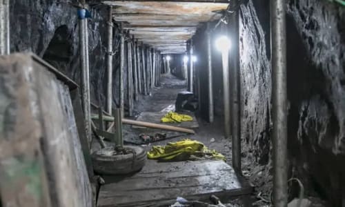 Underground tunnel for Banco Central heist