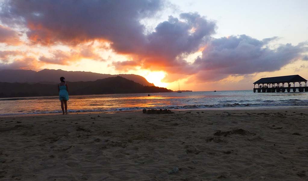 Hanalei Bay Beach, Hawaii