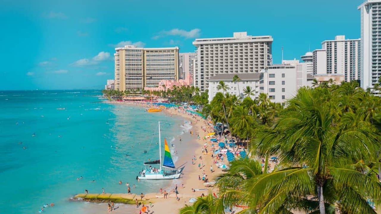 Hilton Hawaiian Village waikiki arial view