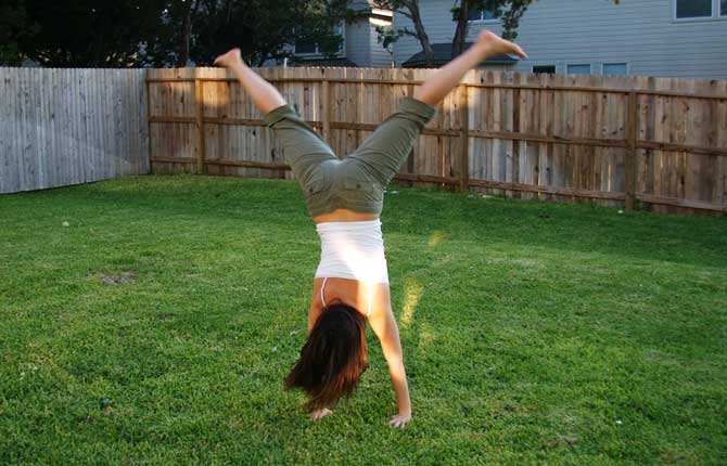 Cartwheel tricks gymnastics