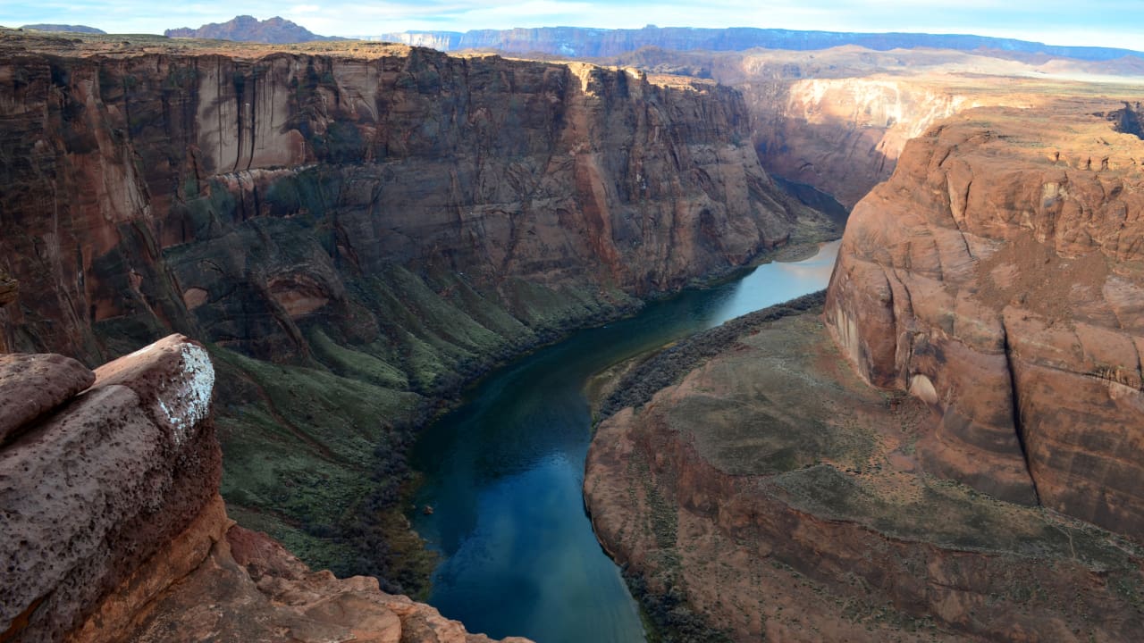 The stunning view of the Colorado River