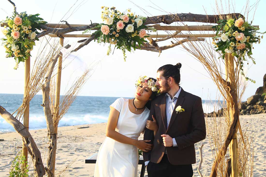 Luxury wedding couple