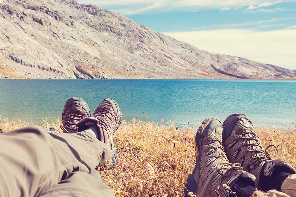 best foot forward after hiking in boots