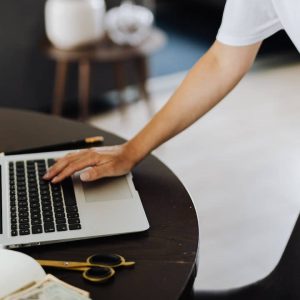 Man Working on Laptop