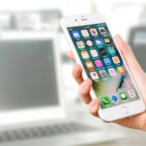 person holding phone