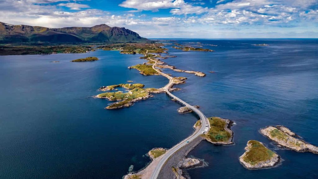 road on the ocean