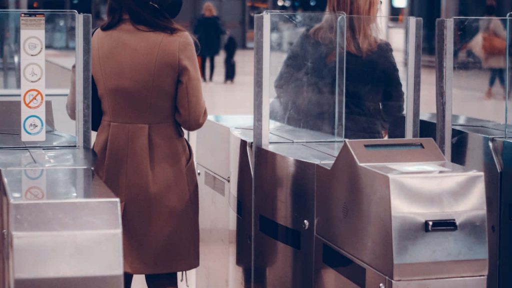 woman at airport