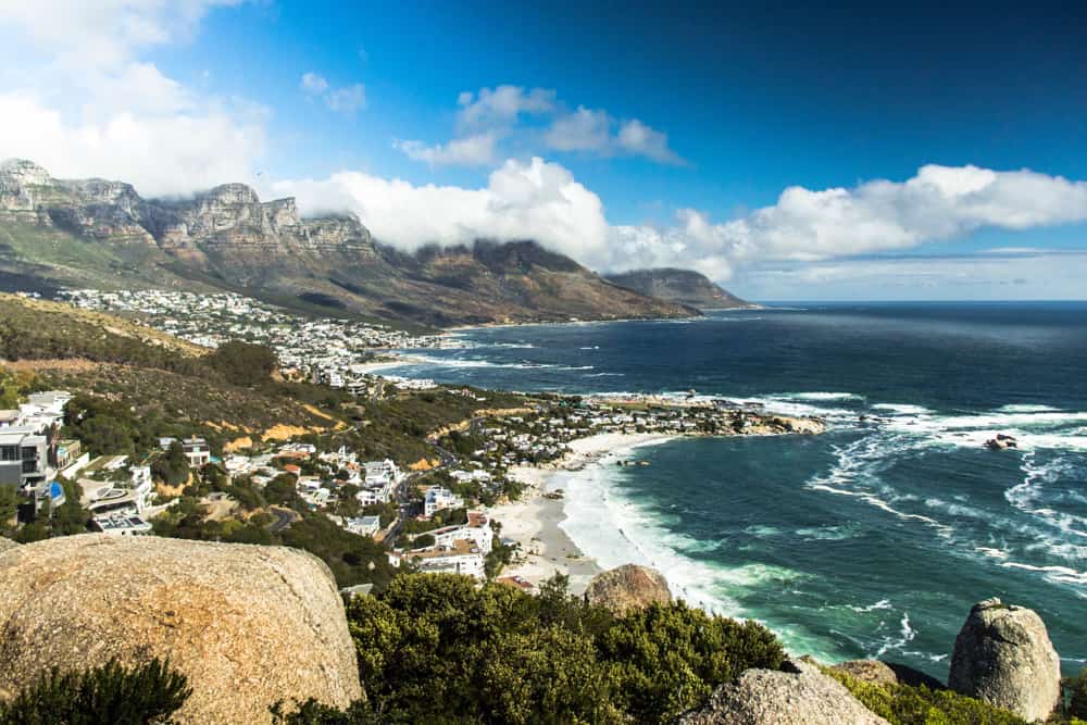 Cape Town South Africa arial view a solo travel destination