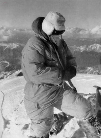 Historic photograph associated with the 1954 first ascent of K2