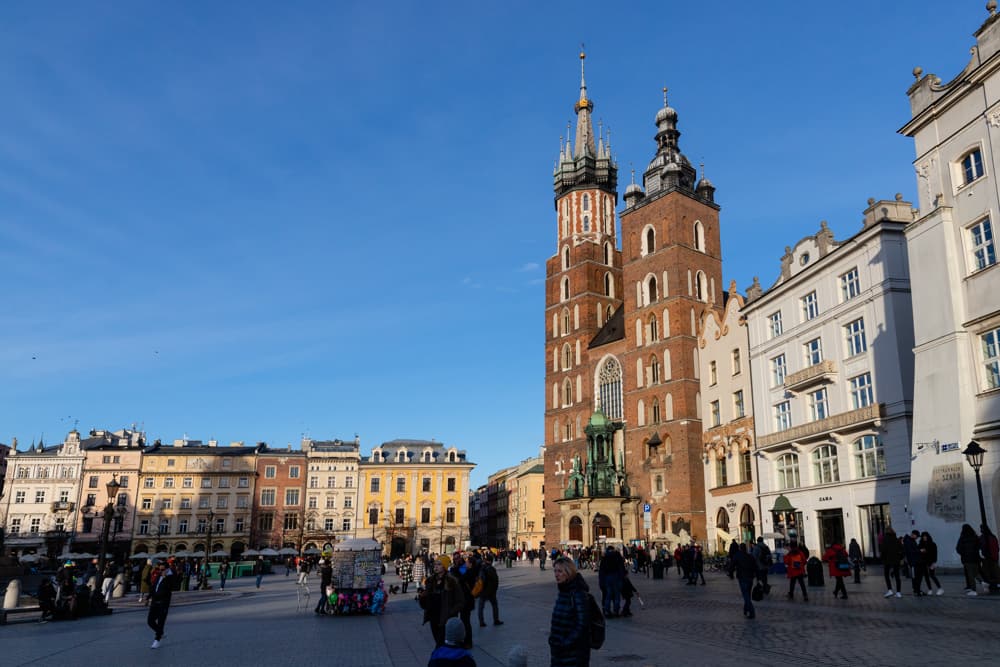 Krakow Poland a busy day