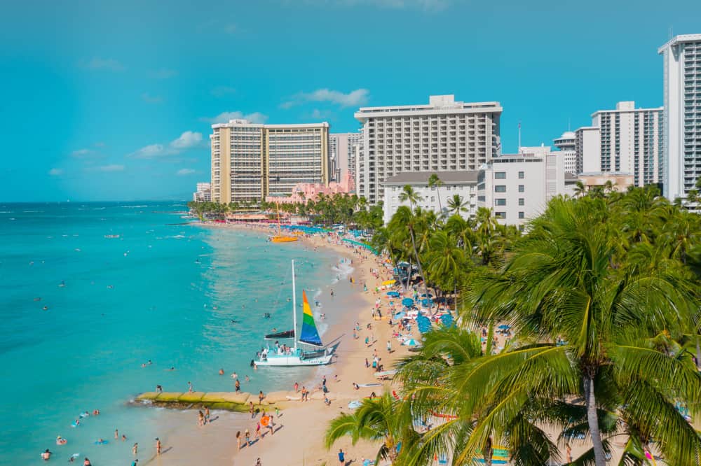 Hilton Hawaiian Village waikiki arial view