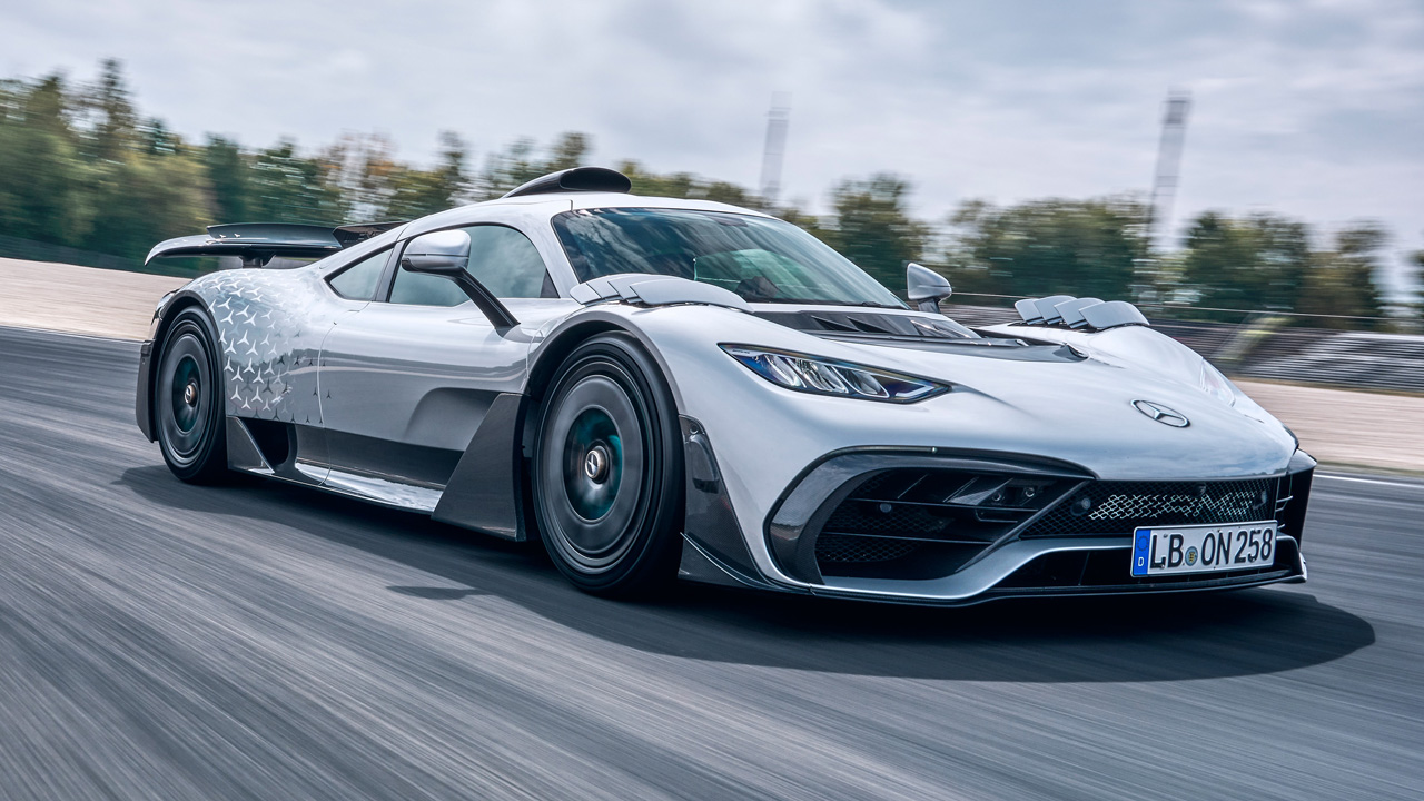 Mercedes AMG One is speeding on the track