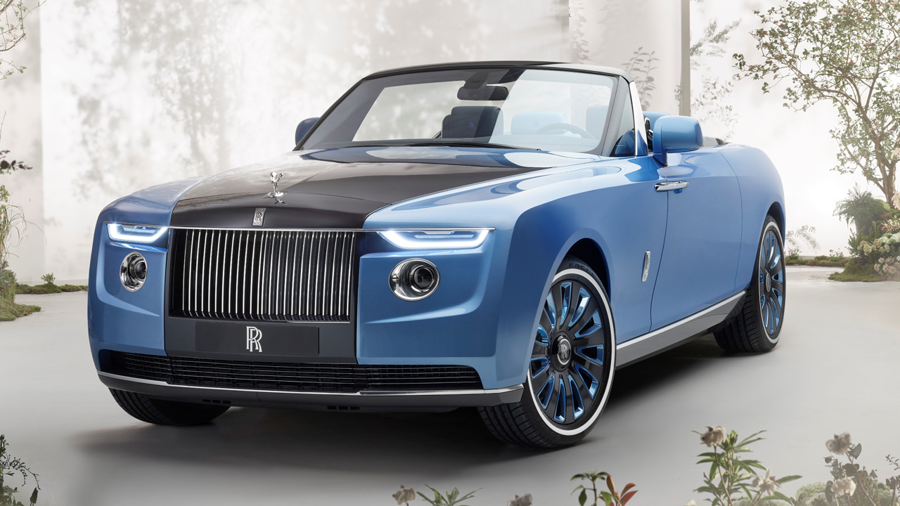 Rolls-Royce Boat Tail world's second most expensive car in blue color