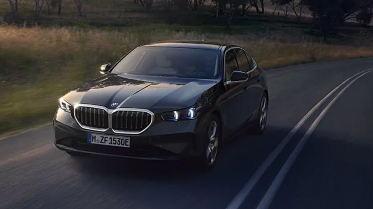 BMW 5 Series in black