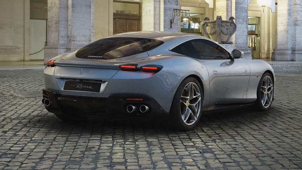 Ferrari Roma is uniquely designed expensive vehicle