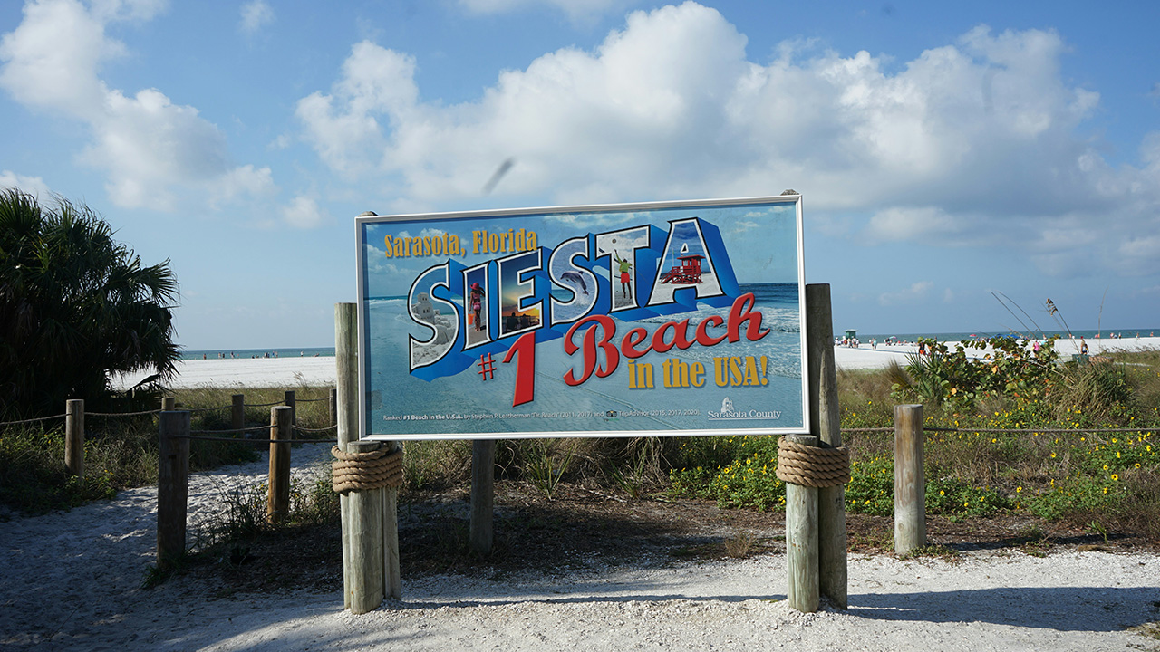 Siesta Beach is the number one Florida beach in Siesta Key