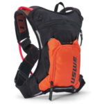 Black and orange hydration bag