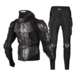 A black colored Armored Jackets & Pants