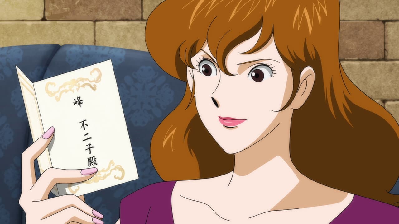 Fujiko Mine is reading a card