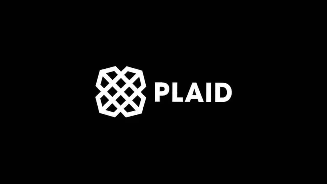 Plaid company logo with black background