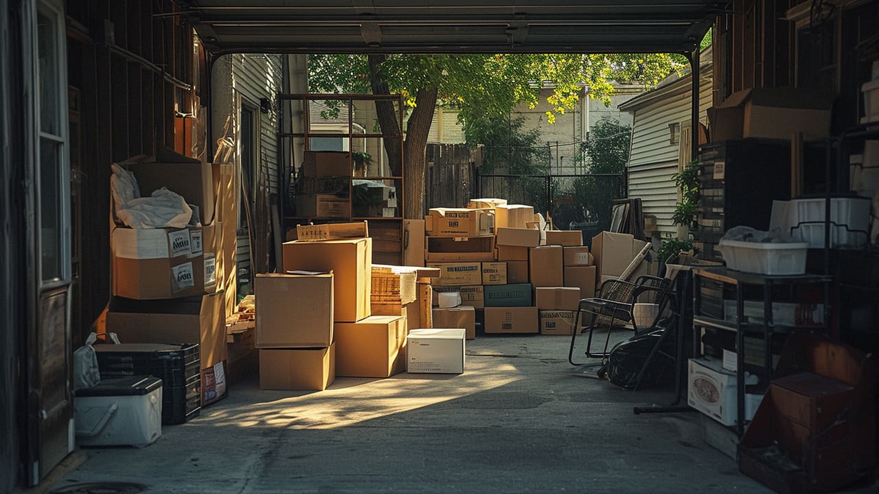 A picture in which some additional items found in a garage