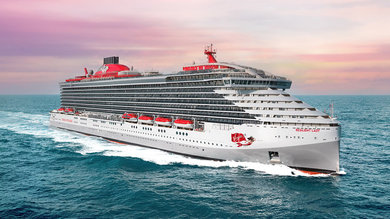 Virgin Voyages is sailing at sea which is a top cruise line for couples