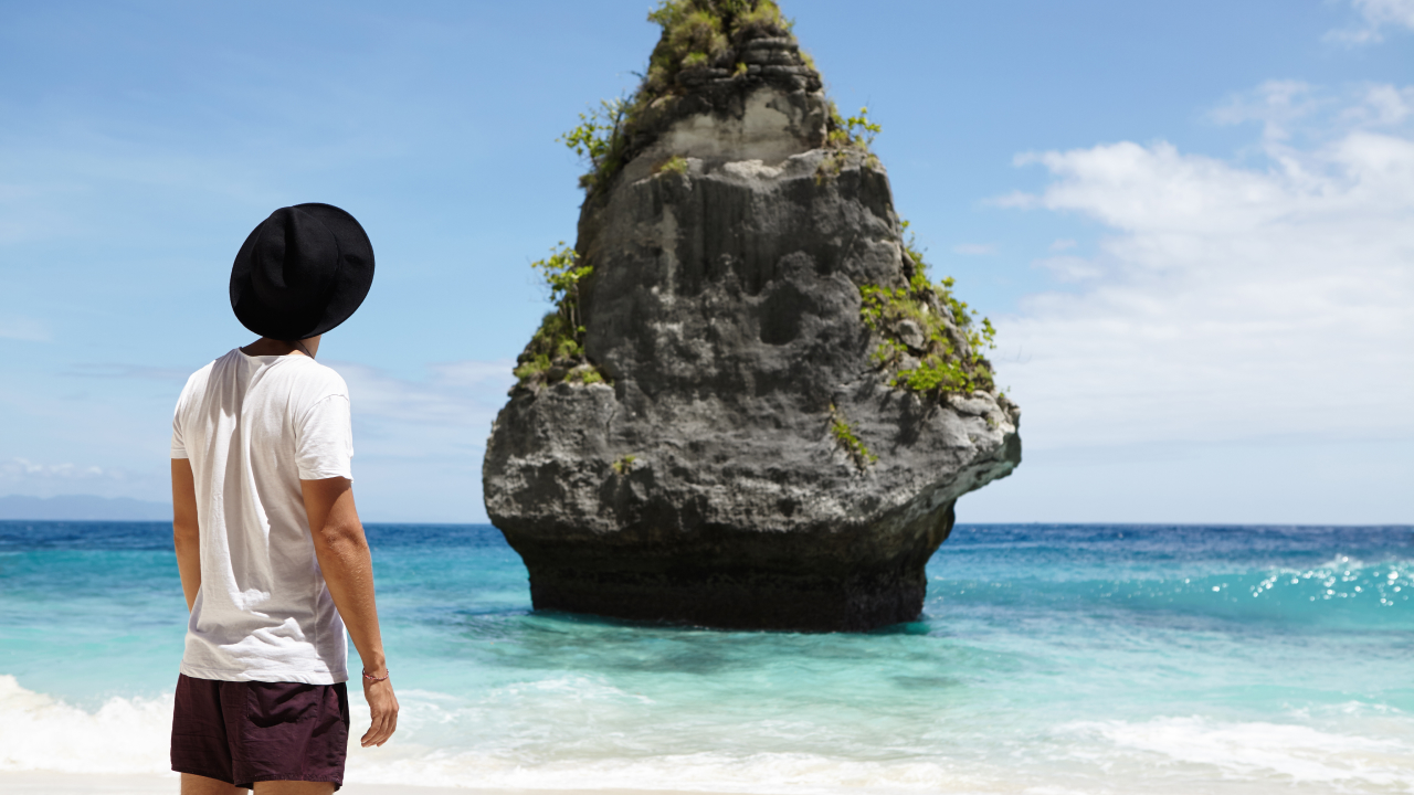 A male posing for a photo in philippines island