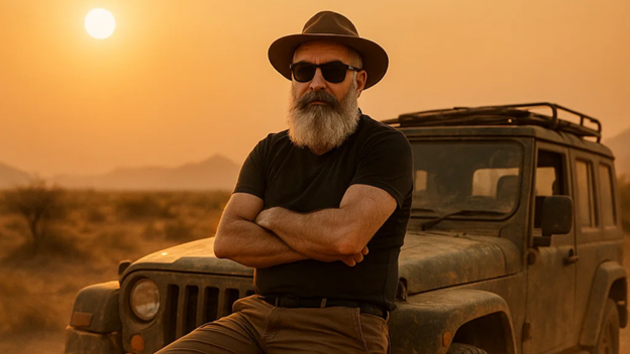 Solo Travel Faisal Nawaz in desert of arabia