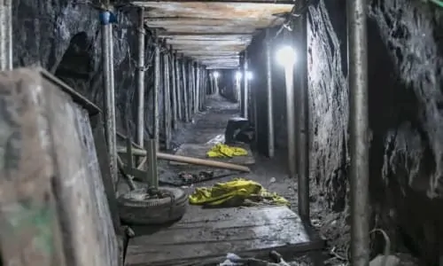 Underground tunnel for Banco Central heist