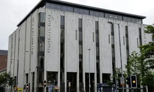A picture of the Northern Bank, known for its greatest robberies