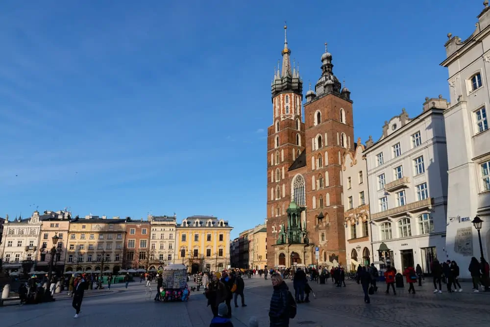 Krakow Poland a busy day
