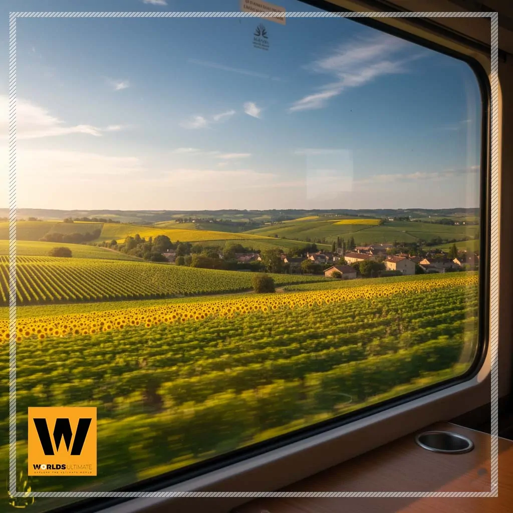 Train travel in Europe stunning views, Scenic routes often feature panoramic windows