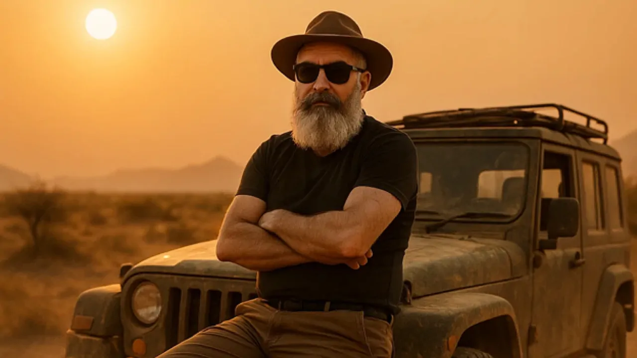 Solo Travel Faisal Nawaz in desert of arabia